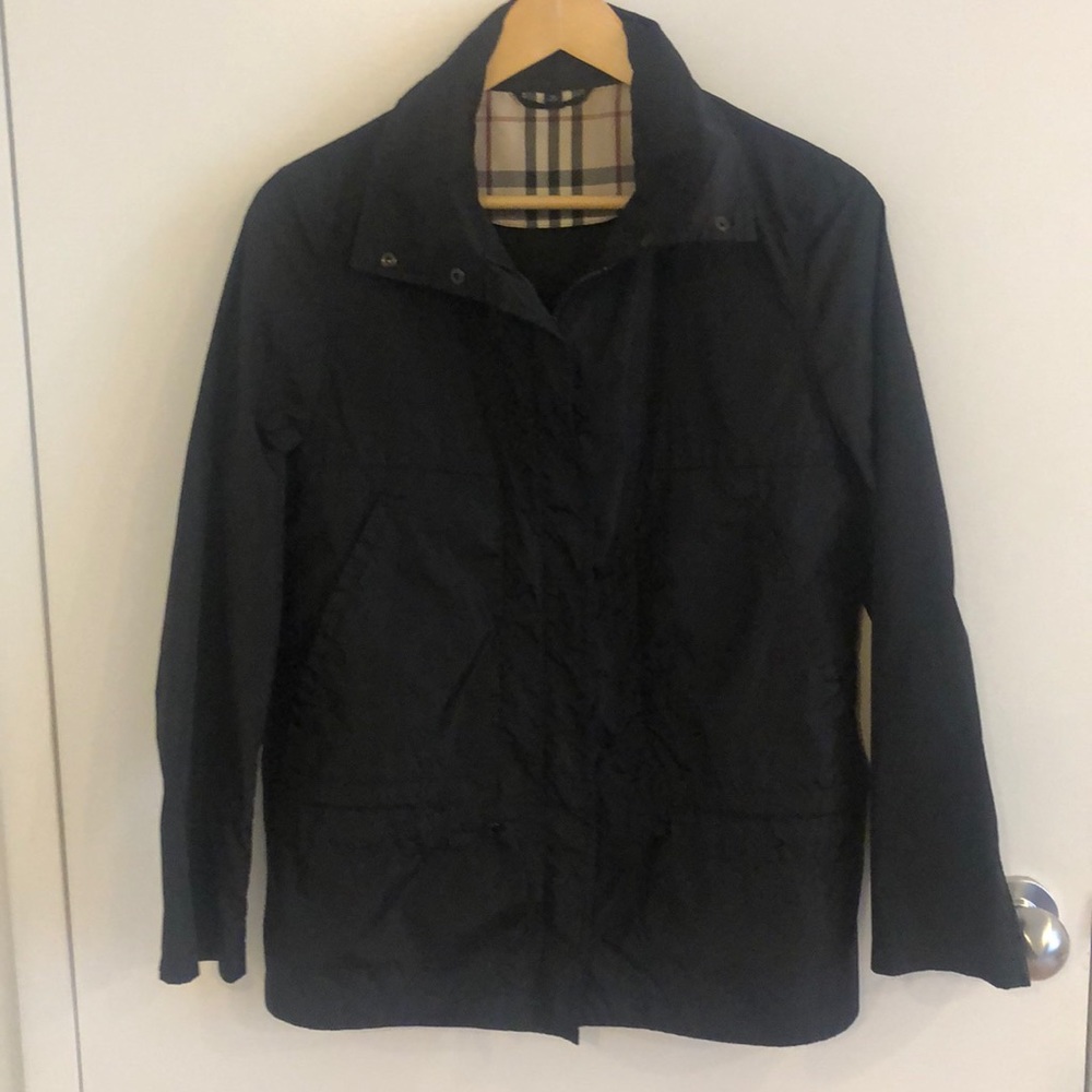 Burberry Black Woman’s Windbreaker Jacket (M)